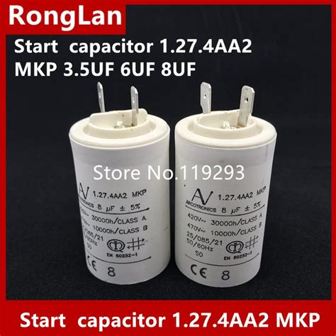 Capacitor Mkp 3 5 Uf 6 Uf 8 Uf Inversor Do Motor Bella Novidade