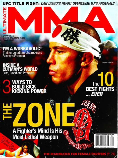 🔥🔥 Georges St Pierre Gsp Mma Ufc Ultimate Mma Magazine February 2010 🔥🔥