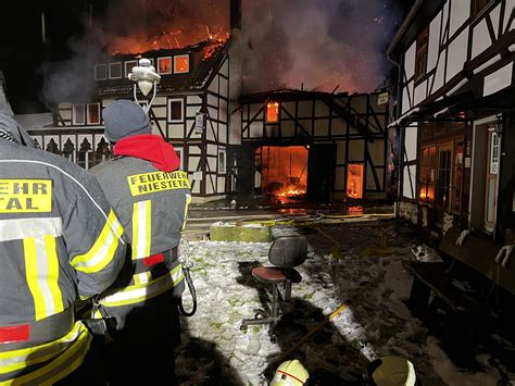 Gastronomiebrand Freiwillige Feuerwehr Niestetal