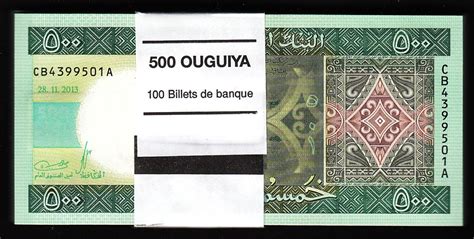 Mauritania Ouguiya Unc Bundle Pack Of Pcs Lot