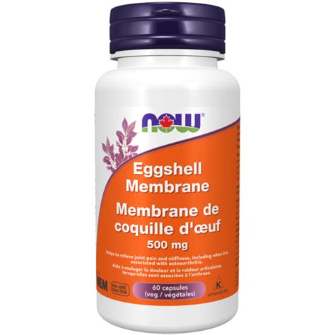 Eggshell Membrane Nem® 500 Mg Veg Capsules Now Foods Canada