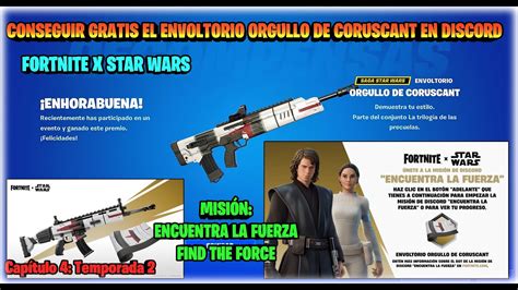 FORTNITE CÓMO CONSEGUIR GRATIS EL ENVOLTORIO ORGULLO DE CORUSCANT EN