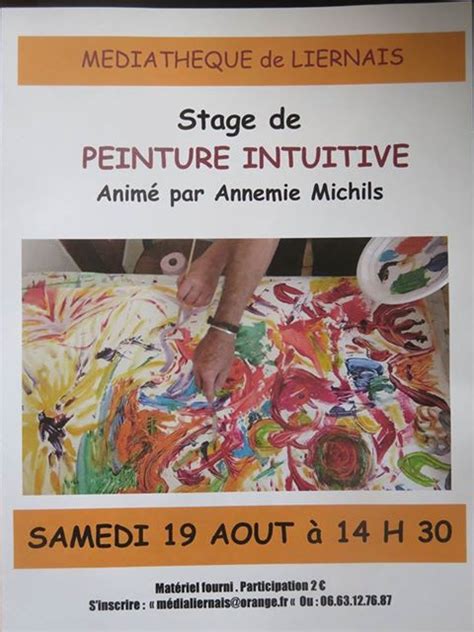 Mairie d Arnay le Duc Stage de Peinture intuitive à Liernais