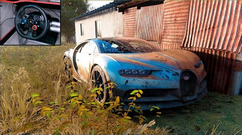 Rebuilding A Bugatti Chiron 1000hp Forza Horizon 5 Logitech G29