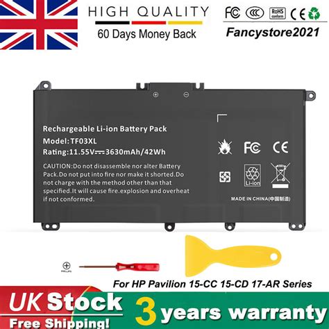 TF03XL Laptop Battery For HP Pavilion 15 CC 15 CD 17 AR050WM 920070 855