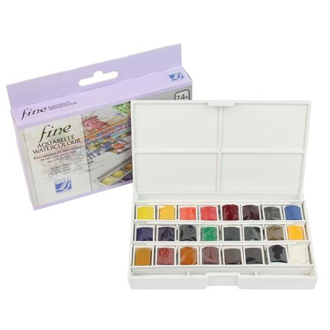 Aquarela Em Pastilha Lefranc Borgeois 24 Cores 42025 No Shoptime