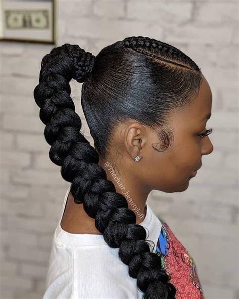 Pin By Zharick Nicol On Mis Pines Guardados Sleek Braided Ponytail