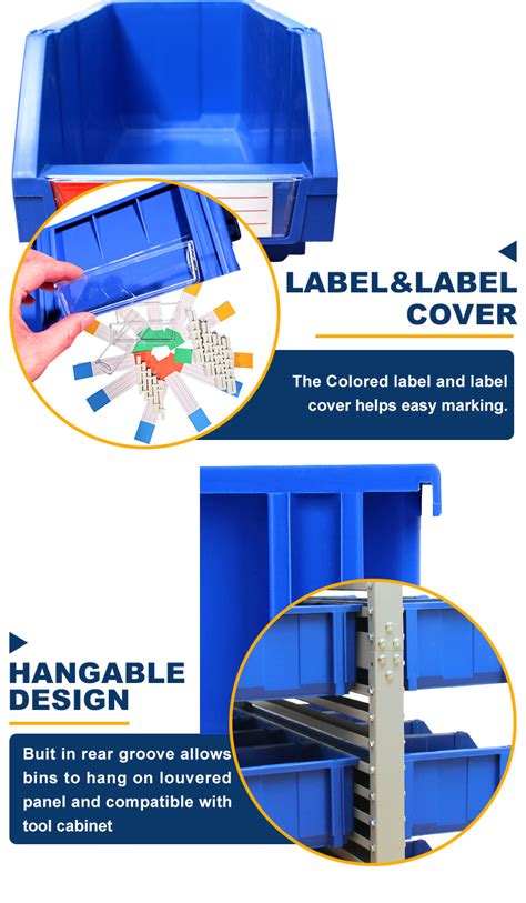 Stackable Storage Picking Boxes Hardware Storage Bins For Industrial