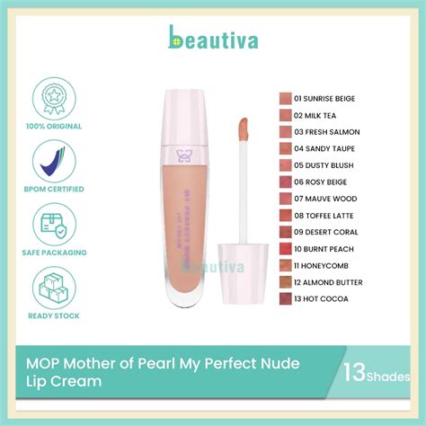 Jual MOP Mother Of Pearl My Perfect Nude Lip Cream Shopee Indonesia