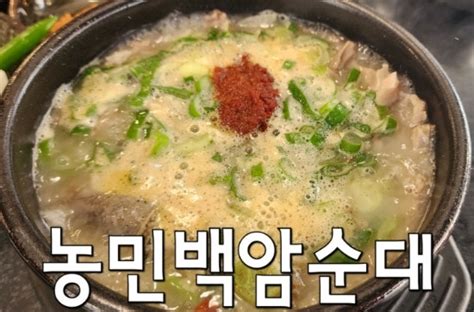 선릉역 맛집 농민 백암 순대 본점 수요미식회 맛집 대치동맛집 네이버 블로그