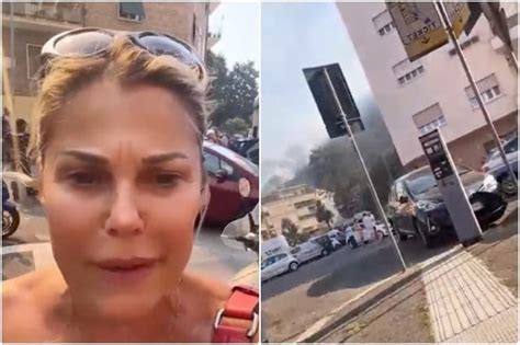 Roma Brucia Il Dramma Di Patrizia Pellegrino Anche Lei Tra Gli