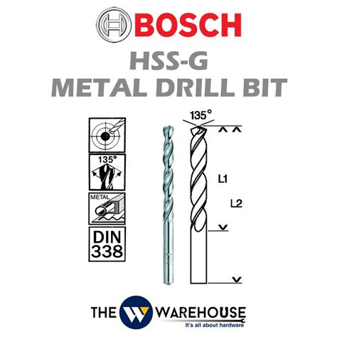 Bosch Hss G Metal Drill Bit Malaysia Thewwarehouse