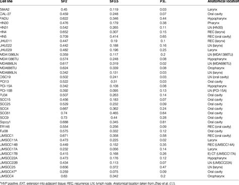 characteristics  hnscc cell lines  scientific diagram