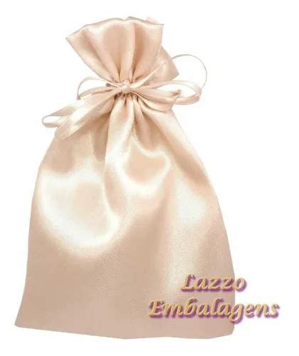 Saquinhos De Cetim Para Joias X Cm Nude Frete Gr Tis