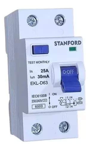 Interruptor Diferencial 2x25a 30ma Stanford Cuotas sin interés