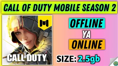 Call Of Duty Mobile Season 2 Offline Ya Online Qrx Gamerz Youtube