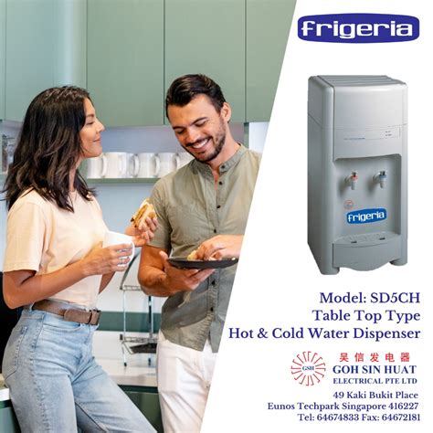 Frigeria SD5CH Direct Piping Hot And Cold Water Dispenser External Filter Pressure Regulator