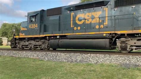 CSX L301 With The Return Of CSX Clinchfeild Paint Scheme Engine Number