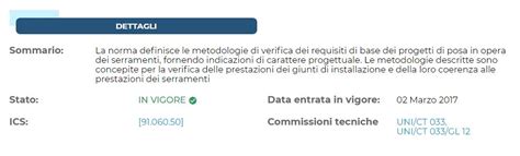 Cosa Dice La Uni La Norma Per La Posa In Opera Di Infissi E