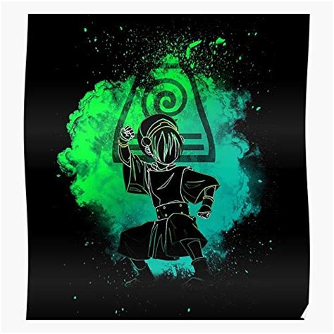 Aang Tv Colorful Bestseller Cartoon Silhouette Toph Sokka I