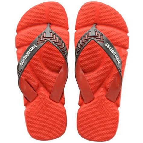 Havaianas 哈瓦士 巴西人字拖 男款 Power 減壓機能鞋 橘紅 涼鞋 拖鞋 夾腳拖【南風百貨】 涼鞋拖鞋 Yahoo奇摩購物中心