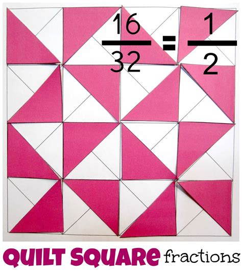 Relentlessly Fun, Deceptively Educational: Quilt Square Fractions