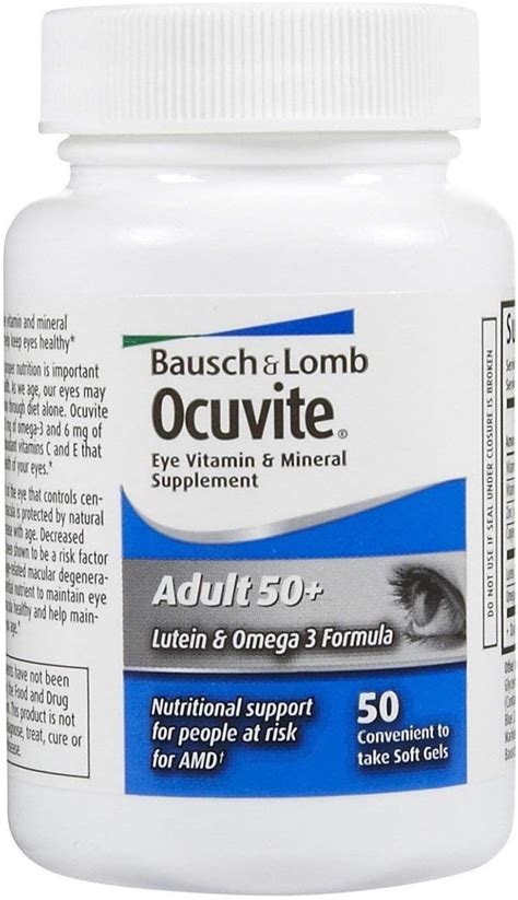 Bausch And Lomb Ocuvite Adult 50 Eye Vitamin And Mineral