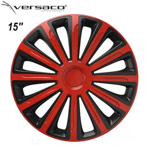 Тасове за джанти 15 Versaco Trend Red Black CarsZona