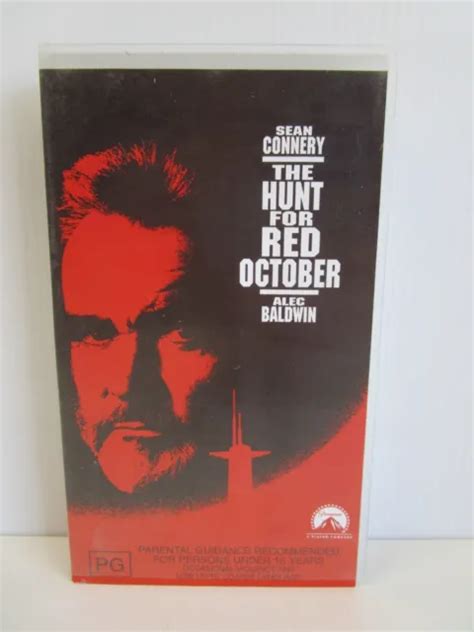 The Hunt For Red October Sean Connery Vhs Tape Vintage Video Movie