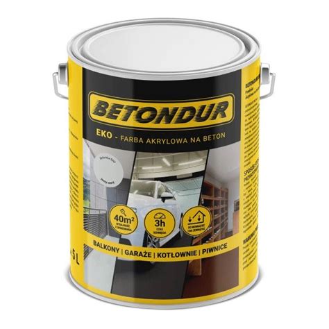 Farba Do Betonu Betondur Eko Jasna Szara 5 L Do Betonu Castorama