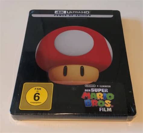 Super Mario Film Limited Steelbook Power Up Edition K Uhd Blu Ray