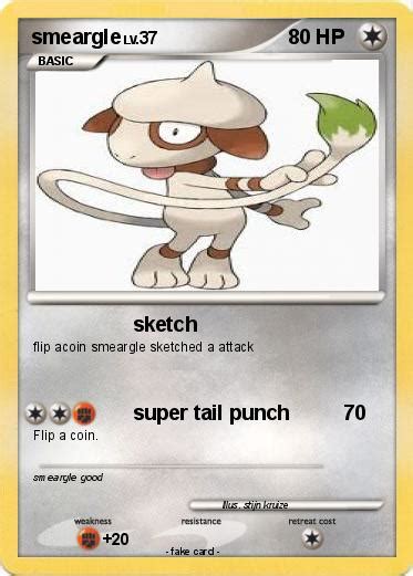 Pokémon smeargle 21 21 - sketch - My Pokemon Card