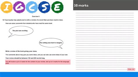 Igcse Writing Exercise 6 Pptx