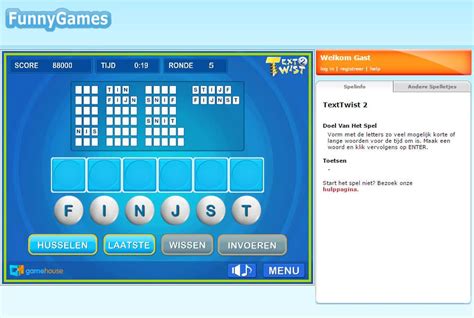 Texttwist 2 Free Play And No Download Funnygames