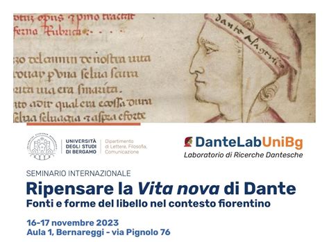 Ripensare La Vita Nova Di Dante Fonti E Forme Del Libello Nel Contesto