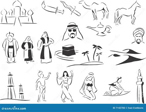 Middle East Stock Vector Illustration Of Flying Arabia 7142700