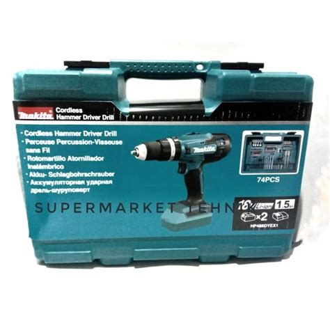 Jual MESIN BOR BETON BATERAI MAKITA 18V HP 488 D CORDLESS DRILL HP 488D