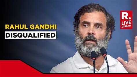 Rahul Gandhi Disqualified From Lok Sabha Live Massive Setback To Rahul