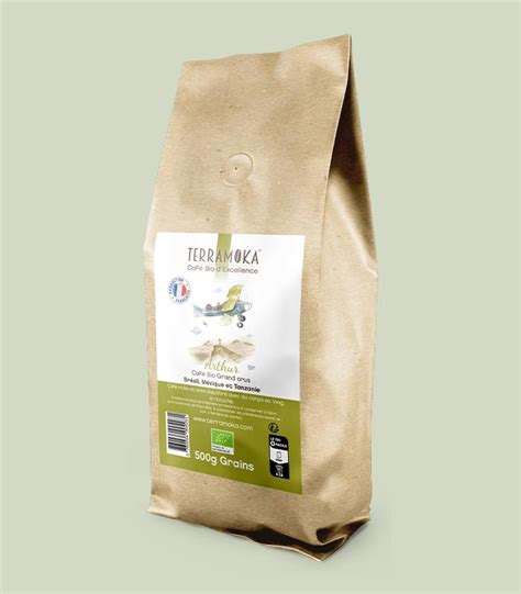 Terramoka Caf Bio En Grains G Pures Origines Br Sil Mexique