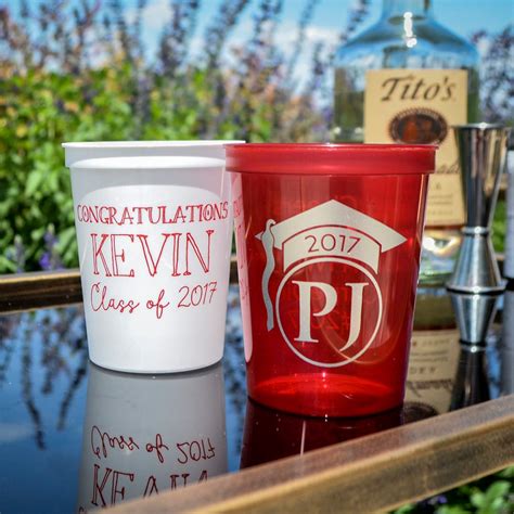 Personalized Graduation Stadium Cup, Printed Party Cups, Personalized ...