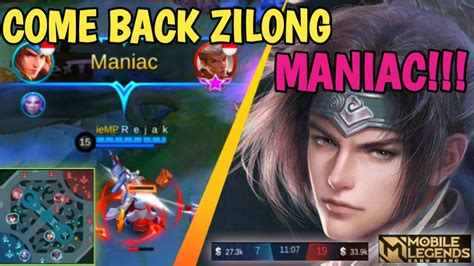 Top Global Zilong Gameplay Zilong Epic Comeback Youtube