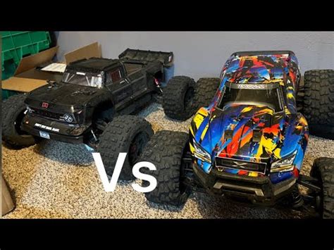 Traxxas X Maxx S Vs Arrma Outcast S Exb Youtube