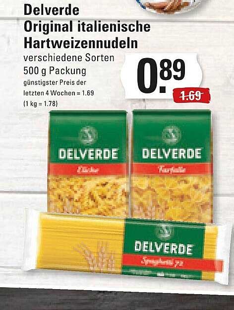 Delverde Original Italienische Hartweizennudeln Angebot Bei Edeka