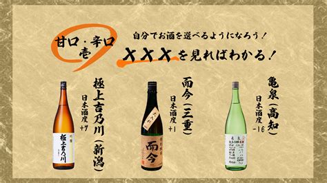 【甘口・辛口①】×××を見ればわかる！自分でお酒を選べるようになろう！ 【おいしいsake】