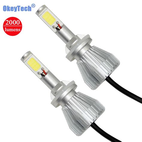 OkeyTech 2 Stks Set 12 V 24 V Auto Koplamp Lamp 880 881 H27 COB LED 40