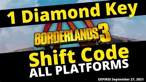 Diamond Key Borderlands 3 Shift Code All Platforms Expires