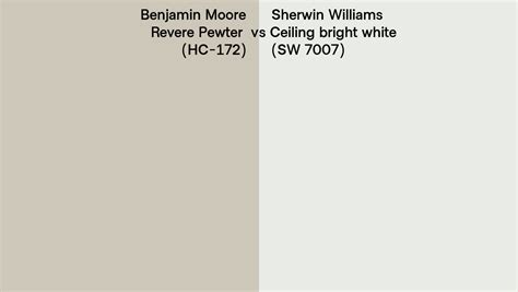 Benjamin Moore Revere Pewter Hc 172 Vs Sherwin Williams Ceiling