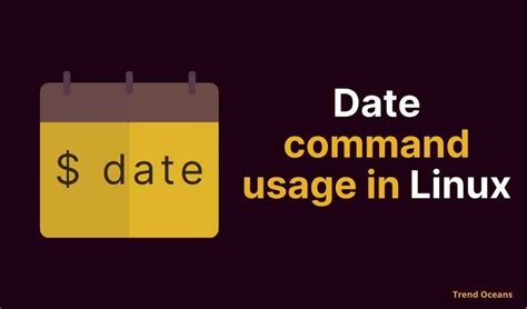 Date Command Usage In Linux TREND OCEANS