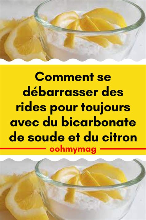 Comment Se D Barrasser Des Rides Pour Toujours Avec Du Bicarbonate De