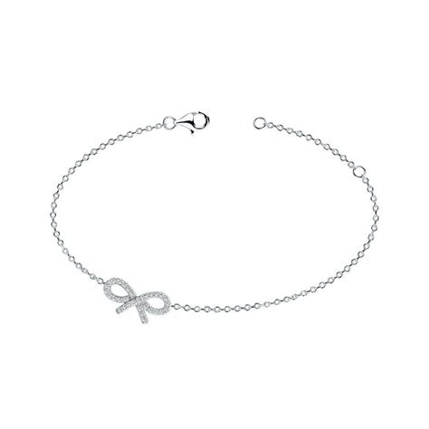 Bracelet Femme Noeud Edora Argent Et Oxydes Bracelets Femme